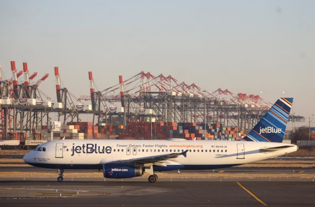 Airbus A320 (N648JB) - Taken from inside Terminal B