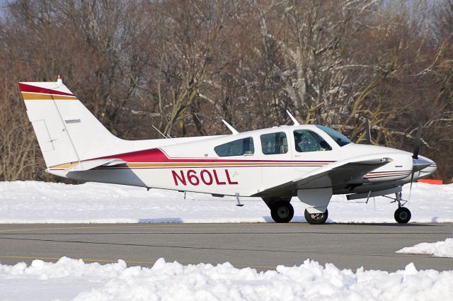 Beechcraft 55 Baron (N60LL) - Seen at KFDK on 2/20/2010    a href=http://discussions.flightaware.com/profile.php?mode=viewprofile&u=269247  [ concord977 profile ]/a