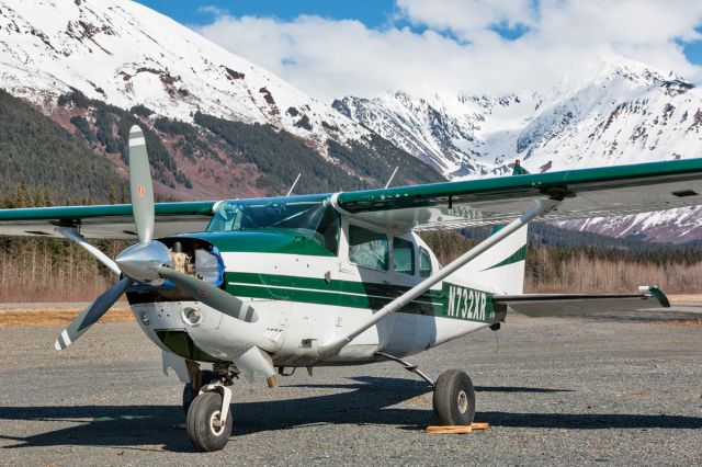 Cessna 206 Stationair (N732XR) - Girdwood airport, Alaska