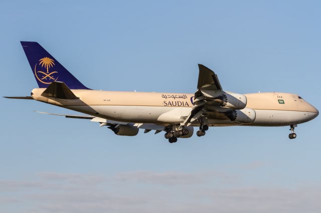 BOEING 747-8 (HZ-AI3) - HZ-AI3 Saudi Arabian Airlines Boeing 747-87UF coming in from Riad Saudi-Arabian (RUH / OERK) @ Frankfurt - Rhein-Main International (FRA / EDDF) / 30.10.2016