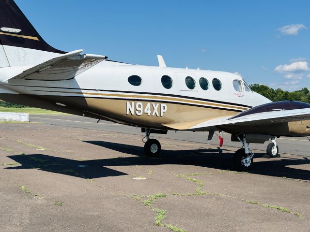 Beechcraft King Air 90 (N94XP) - N94XP is the smaller plane for the DYL charter airline
