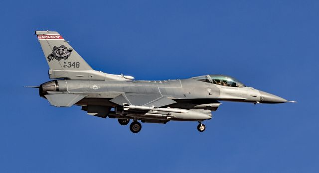 87-0348 — - 87-0348 1987 General Dynamics F-16C Fighting Falcon 176th Fighter Squadron (176 FS) Wisconsin Air National Guard - Red Flag 17-1: Jan. 23 to Feb. 10, 2017br /Las Vegas - Nellis AFB (LSV / KLSV)br /USA - Nevada, February 8, 2017br /Photo: TDelCoro