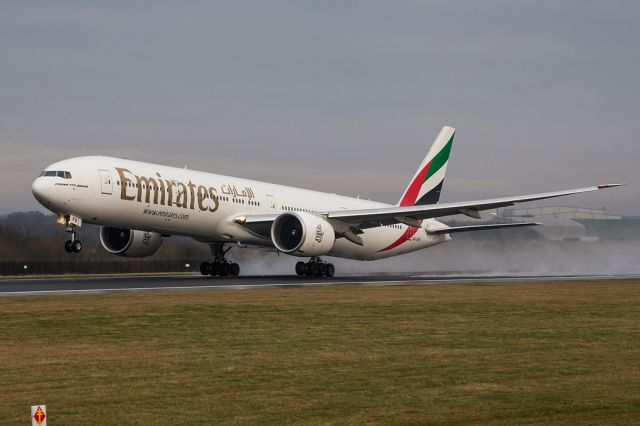 BOEING 777-300ER (A6-EPR) - One of Emirates newer B77Ws departing to Dubai as EK22, soon to be replaced by an A380 giving Manchester 3 A380s a day.