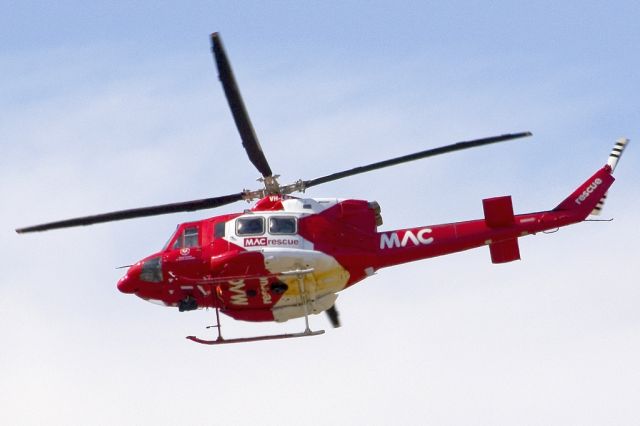 Bell JetRanger (VH-LSA) - Heading off on yet another mercy flight. Friday, 19th April 2013.