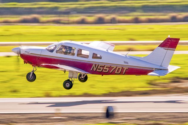 Piper Cherokee (N557DT) - Piper PA-28-181 Archer II departs Livermore Municipal Airport November 2021