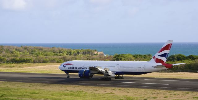 Boeing 777-200 (G-VIIY) - UVF- GND