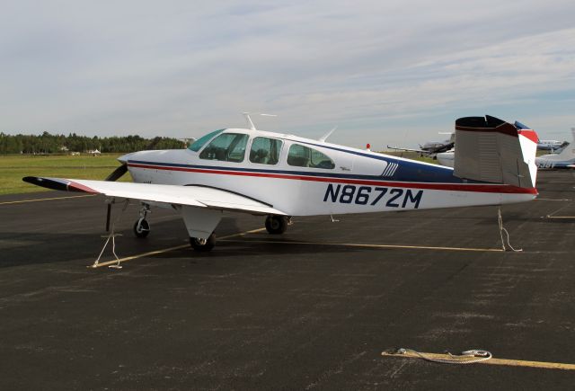 Beechcraft Bonanza (36) (N8672M) - A classic V-tail.