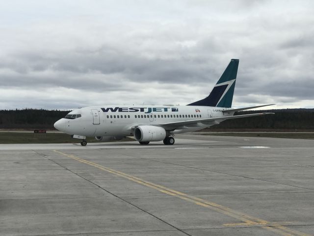 BOEING 737-600 (C-GXWJ) - 737-600 which was operating WS518 today! (May 18th, 2019)