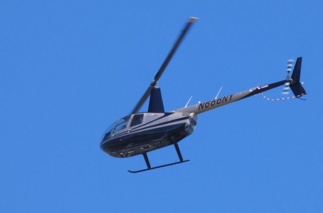 Robinson R-44 (N666NY) - Making a low pass is this 2007 Robinson R44 Rotorcraft in the Autumn of 2019.