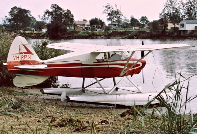 Piper PA-22 Tri-Pacer (VH-RPN) - Piper PA22-160 converted to floats taken by the late Mike Madden in May 1972 - possibly on the river near Bankstown NSW Later converted back to standard configuration before being withdrawn from service in 1982. It was refurbished and brought back on the register as VH-CWP in 1995