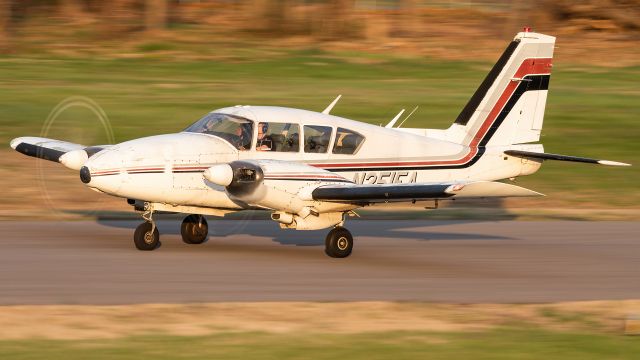 Piper Aztec (N251EA) - N251EA on its takeoff roll out of College Park Airport's runway 33 for a flight to Morristown 