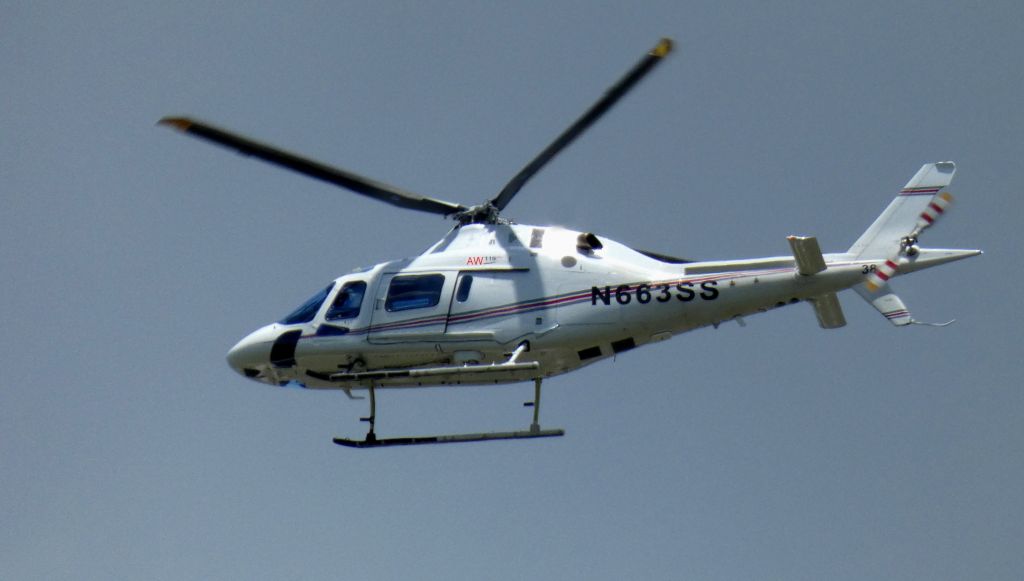 DENEL Koala (N663SS) - Making a low pass is this 2019 Agusta Westland AW119 MKII Rotorcraft in the Spring of 2020.