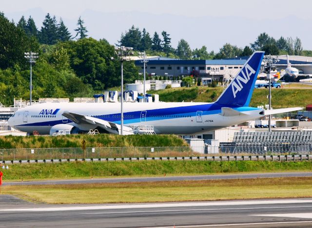 Boeing 777-200 (JA716A) - KPAE - new 777-200 for All Nippon.