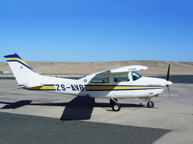 Cessna Centurion (ZS-AVB) - At Luderitz, Namibia.