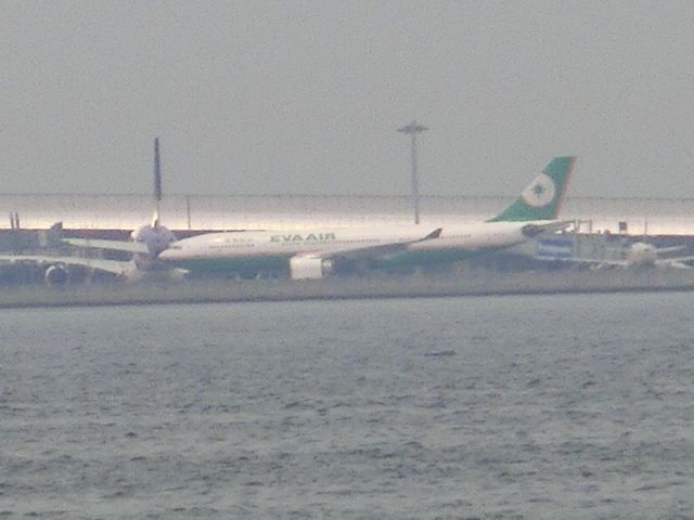 Airbus A330-200 (B-16308) - 対岸から。br /台北（桃園）へは約2時間