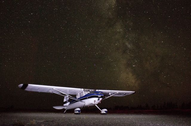 Cessna 140 (C-FISX) - My not quite galaxy-class starship on the ramp in Tofino, BC. br /br /See more adventures a rel=nofollow href=http://www.c-fisx.cawww.c-fisx.ca/a