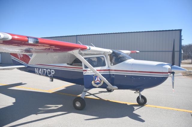 Cessna Skylane (N417CP) - Hangar at KGRB