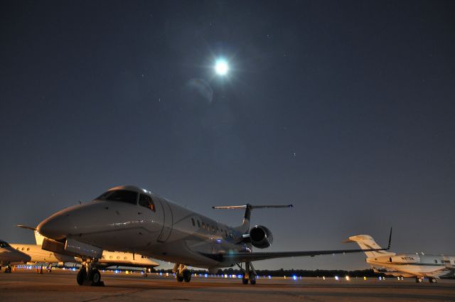 Embraer ERJ-135 (N6GD) - Night shot taken in KPIE