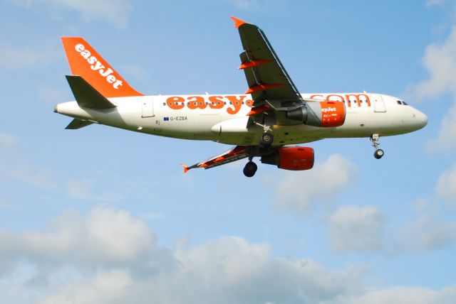 Airbus A319 (G-EZBA) - From Sheldon Country Park