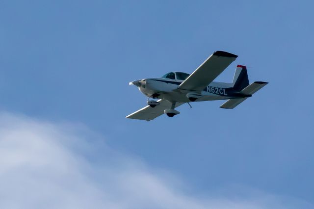 Grumman AA-5 Tiger (N62CL) - Flying over Ft DeSoto, Florida