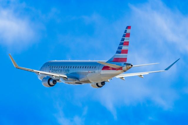 Embraer 175 (N247NN) - An American Eagle ERJ175 taking off from PHX on 2/11/23 during the Super Bowl rush. Taken with a Canon R7 and Canon EF 100-400 II L lens.