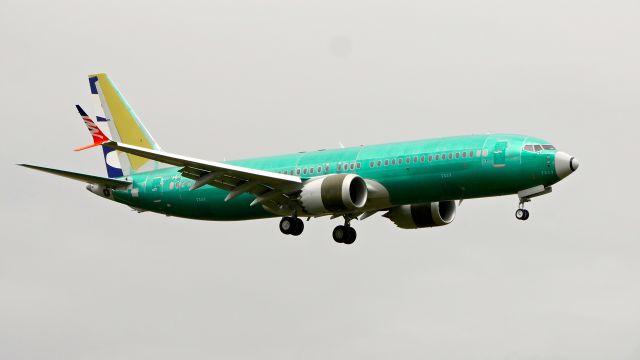 Boeing 737 MAX 8 (OK-SWN) - BOE393 on final to Rwy 16R during a B2 flight from KBFI on 5.20.19. (ln 7553 / cn 43566).