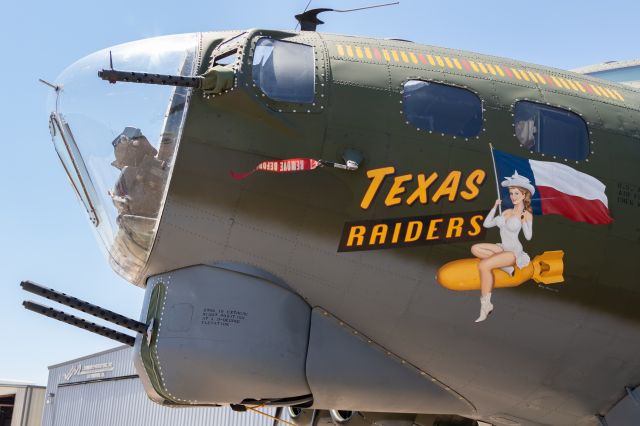 N7227C — - B-17G "Texas Raiders" photographed at Houston Executive Airport on April 14, 2019.