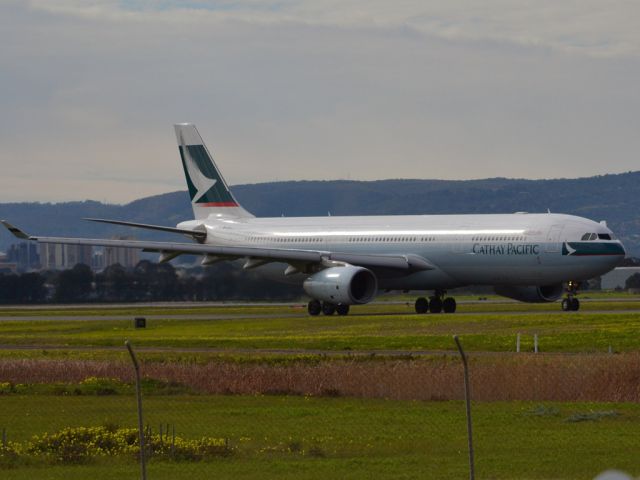 Airbus A330-300 (B-LAJ) - On taxi-way heading for take off on runway 05, for flight home to Hong Kong via Melbourne. Thursday 12th July 2012.