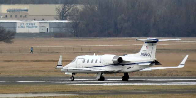 Learjet 31 (N90VJ) - Shown departing is this 2002 Learjet 31A in the Winter of 2022.