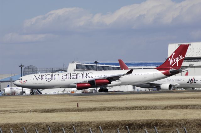 Airbus A340-300 (G-VAIR) - Departure at Narita Intl Airport Rwy34L on 2013/02/21