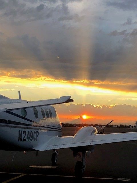 N249CP — - Perfect sunset timing after landing from evening Air Attack mission on Lions Head fire August 2020.