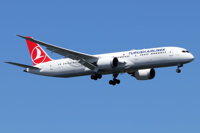 Boeing 787-8 (TC-LLA) - 'Turkish 3' on short final to 4Rbr /(6/23)