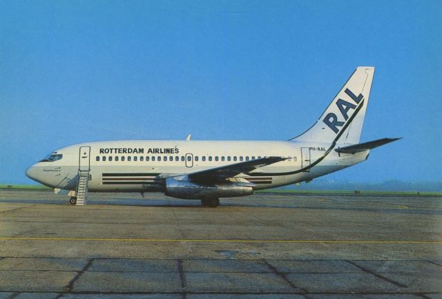 Boeing 737-200 (PH-RAL) - scanned from postcardbr /Rotterdam airlines