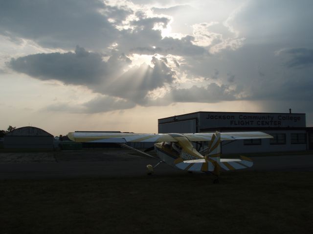 Cessna Chancellor (N5057C) - A 1979 Super Decathalon near sunset at the Michigan Aerobatic Open.