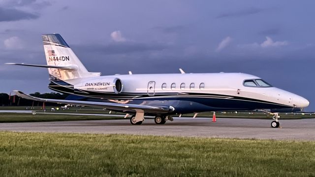 Cessna Citation Latitude (N444DN) - Dan Newlin’s 2017 Cessna 680A Citation Latitude taking in the last bit of the sunset. 5/28/22. 