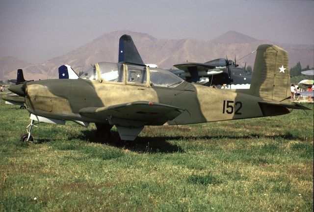 — — - Beechcraft T-34 Mentor.br /Photo: March 1983