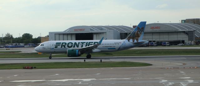 Airbus A320 (N376FR) - 5/25/22 Frontier flight on takeoff roll Rwy 22L