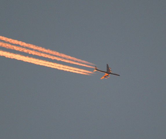 McDonnell Douglas DC-8-60 — - An ATI International DC-8-63 flying high above Arkansas. Photo by Paul Braymen.