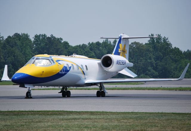 Learjet 60 (N929SR) - T & M AIR LLC - University of Michigan "Go Big Blue" at KJQF - 6/1/11