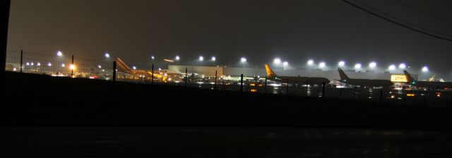 — — - Busy night at DHL CVG Hub