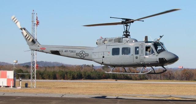 Bell UH-1V Iroquois (02-2313) - A Bell TH-1H Iroquois from the USAF Air Education and Training Command arriving at Northeast Alabama Regional Airport, Gadsden, AL - afternoon, November 30, 2021.