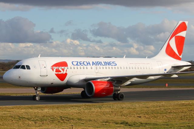 Airbus A319 (OK-MEL) - OK-MEL Czech Airlines Airbus A319 just landed in Manchester from Hamburg on flight EW7344 on behalf of Eurowings at 15:23 on Wednesday 07/03/18