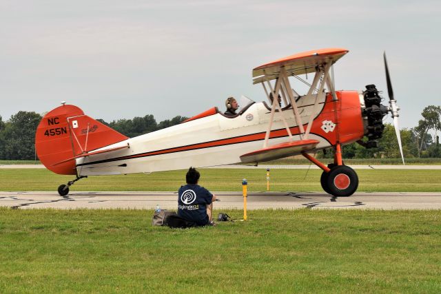 NC455N — - 1929 Curtiss-Wright Travel Air 4000 NC455N "Flying Aces" That's my Mrs. getting up close to the action! 09-04-21