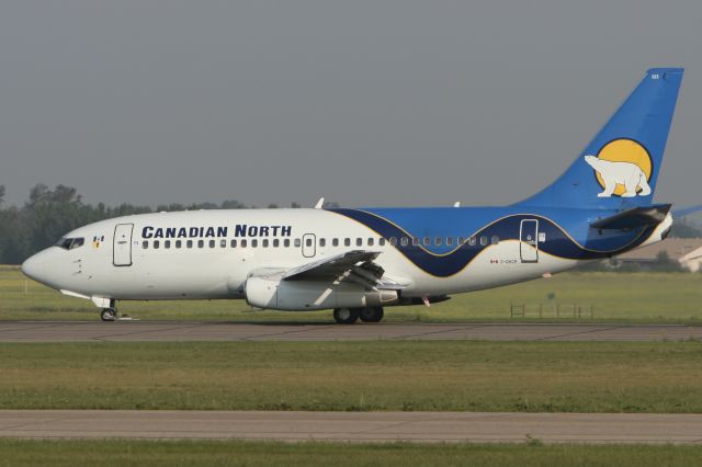 Boeing 737-200 (C-GKCP) - July 30, 2009 - landed at Edmonton, Alberta 