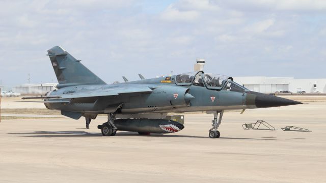 DASSAULT-BREGUET Mirage F1 (N607AX) - Two seater doing pre-flight checks