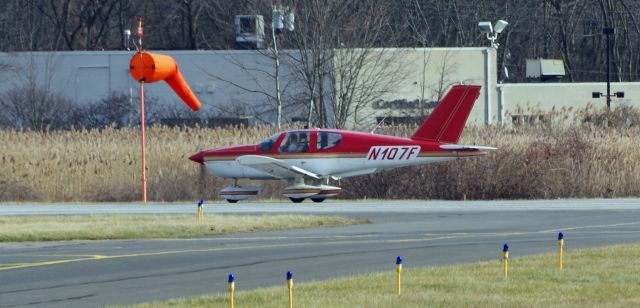 Socata Tobago (N107F) - MORRISTOWN MUNICIPAL AIRPORT-MORRISTOWN, NEW JERSEY, USA-JANUARY 8, 2021: Ready for takeoff on Runway 5.