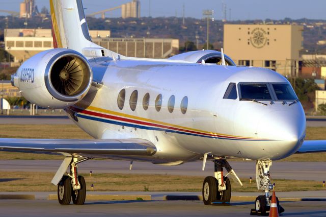 Gulfstream Aerospace Gulfstream IV (N385PD) - Just before sunset.