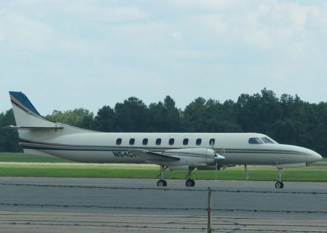 Fairchild Dornier SA-227DC Metro (N54GP) - On the way to its hanger after landing at Downtown Shreveport.