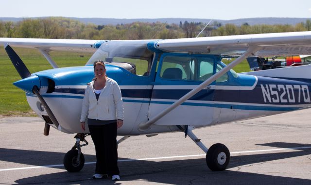 Cessna Skyhawk (N5207Q) - Mission accomplished! After a solo cross country flight.