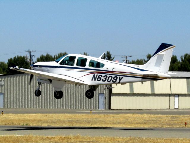 Beechcraft Bonanza (33) (N6309Y) - Taking off RWY 24